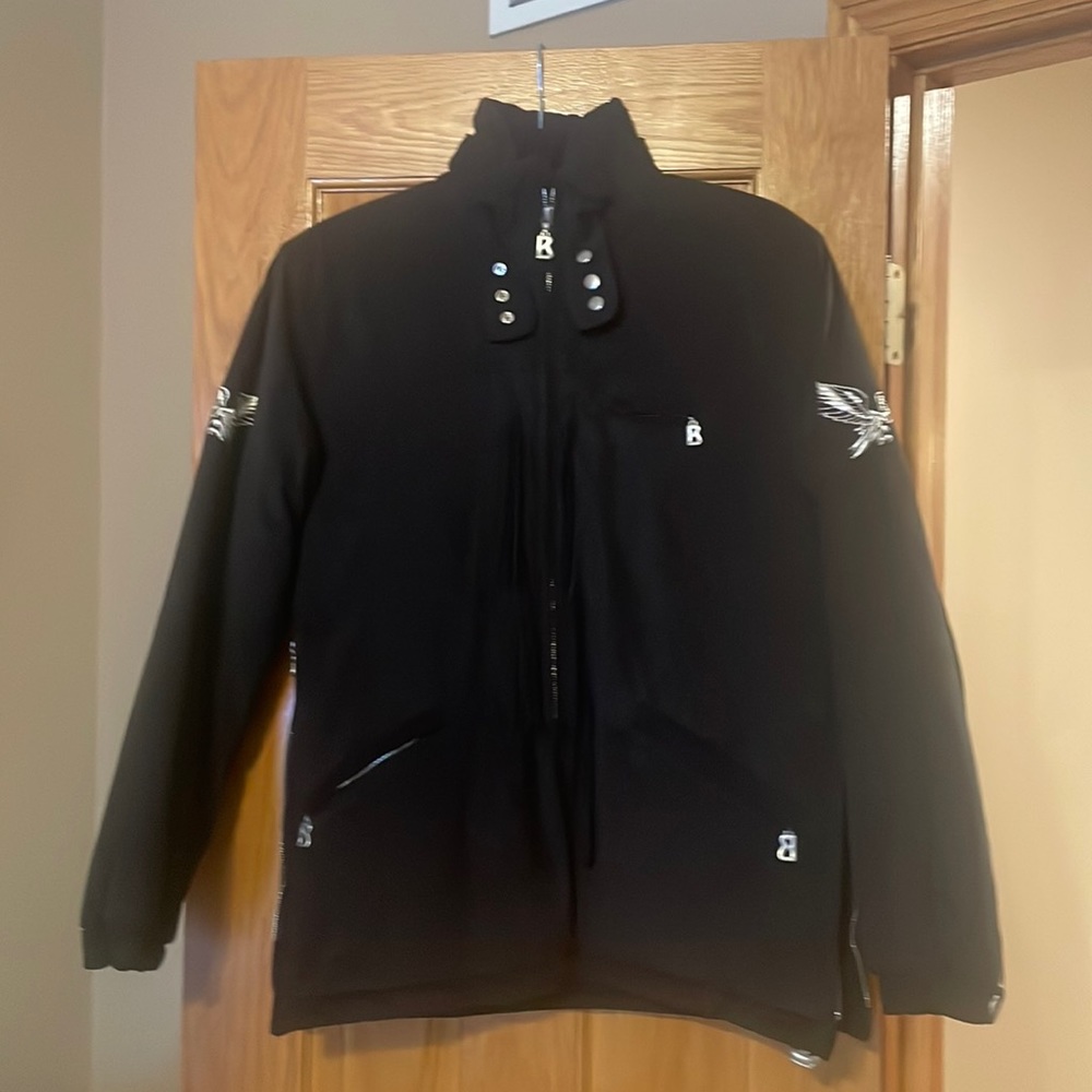 Bogner Suede like Fringe crystal coat Jacket